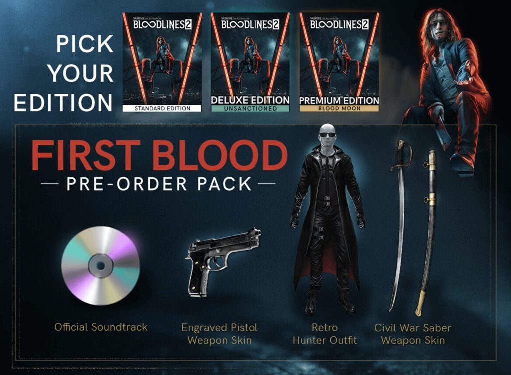Vampire: The Masquerade - Bloodlines 2 first blood pack