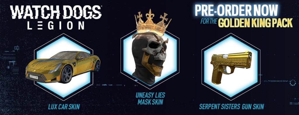 Watch Dogs Legion pre order bonus