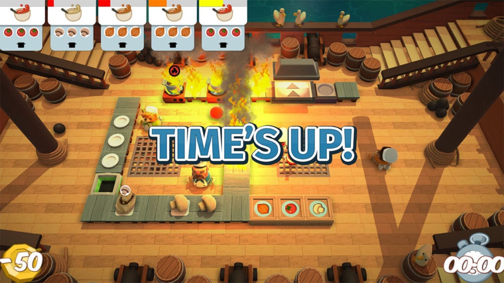 Overcooked Level 1-3 2 Player Co-op 3 Stars 