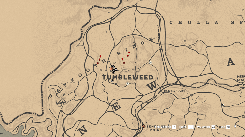 Red Dead Online Black Currant Location Map