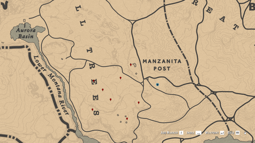 Red Dead Online Blackberry Location Map