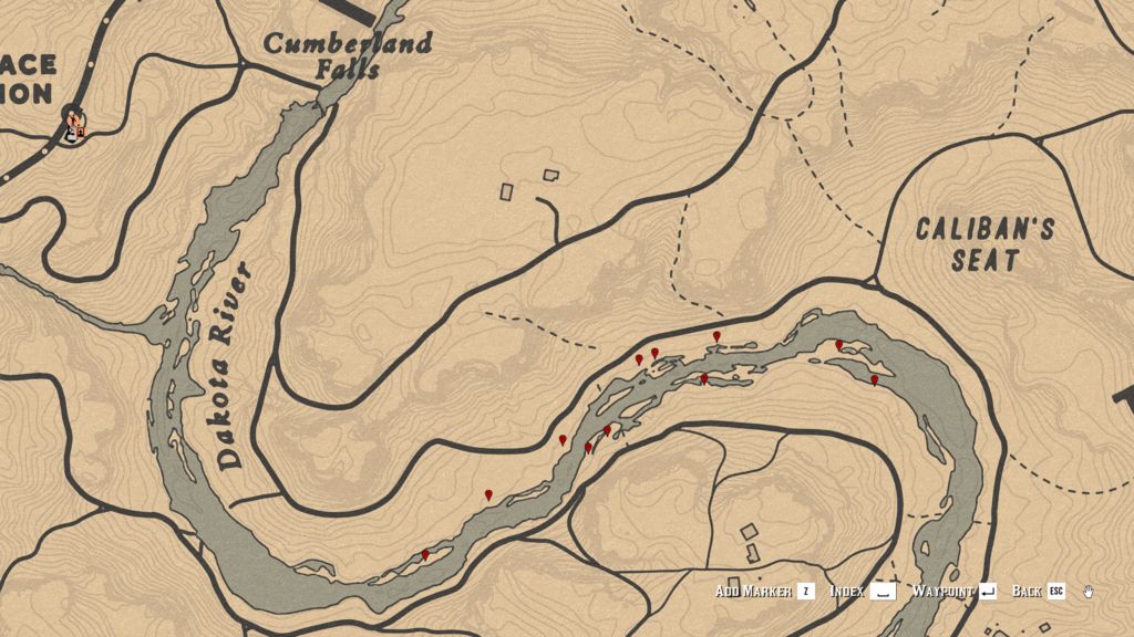 Red Dead Online Common Bullrush Location Map