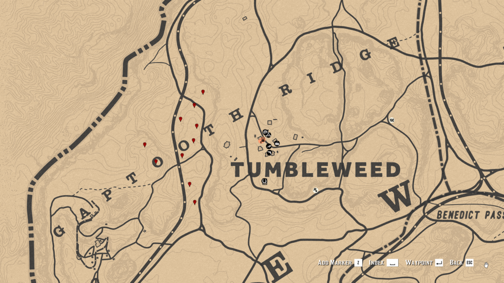 Red Dead Online Desert Sage Location Map