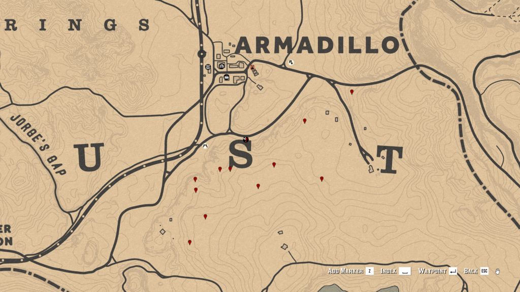 Red Dead Online Prairie Poppy Location Map