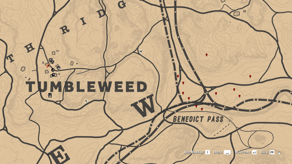 Red Dead Online Red Sage Location Map