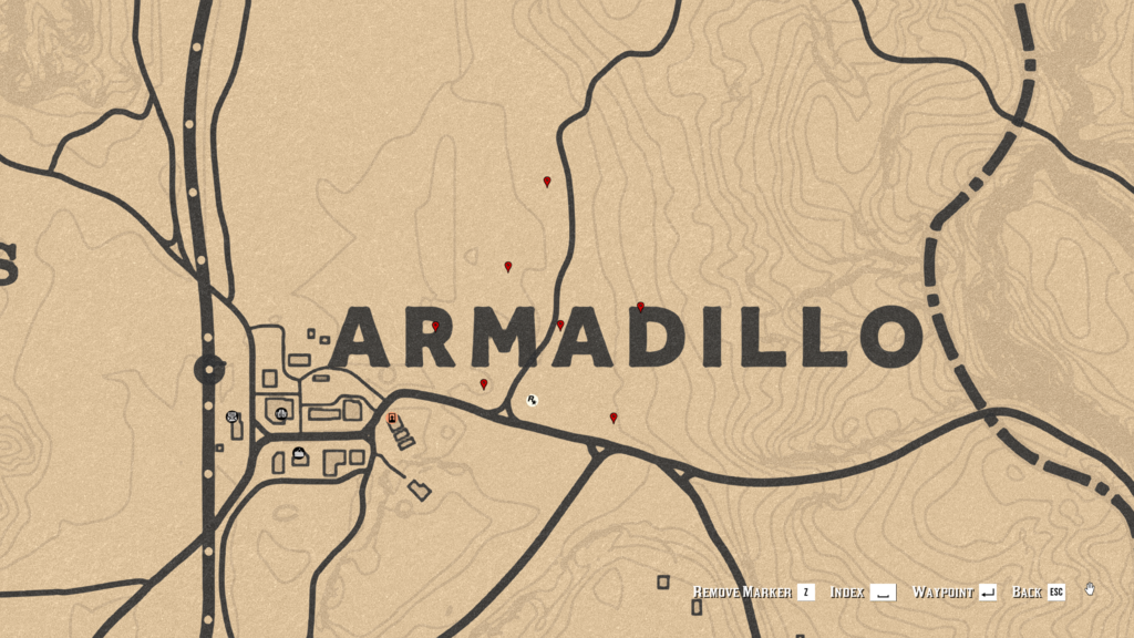 Red Dead Online Wild Feverfew Location Map